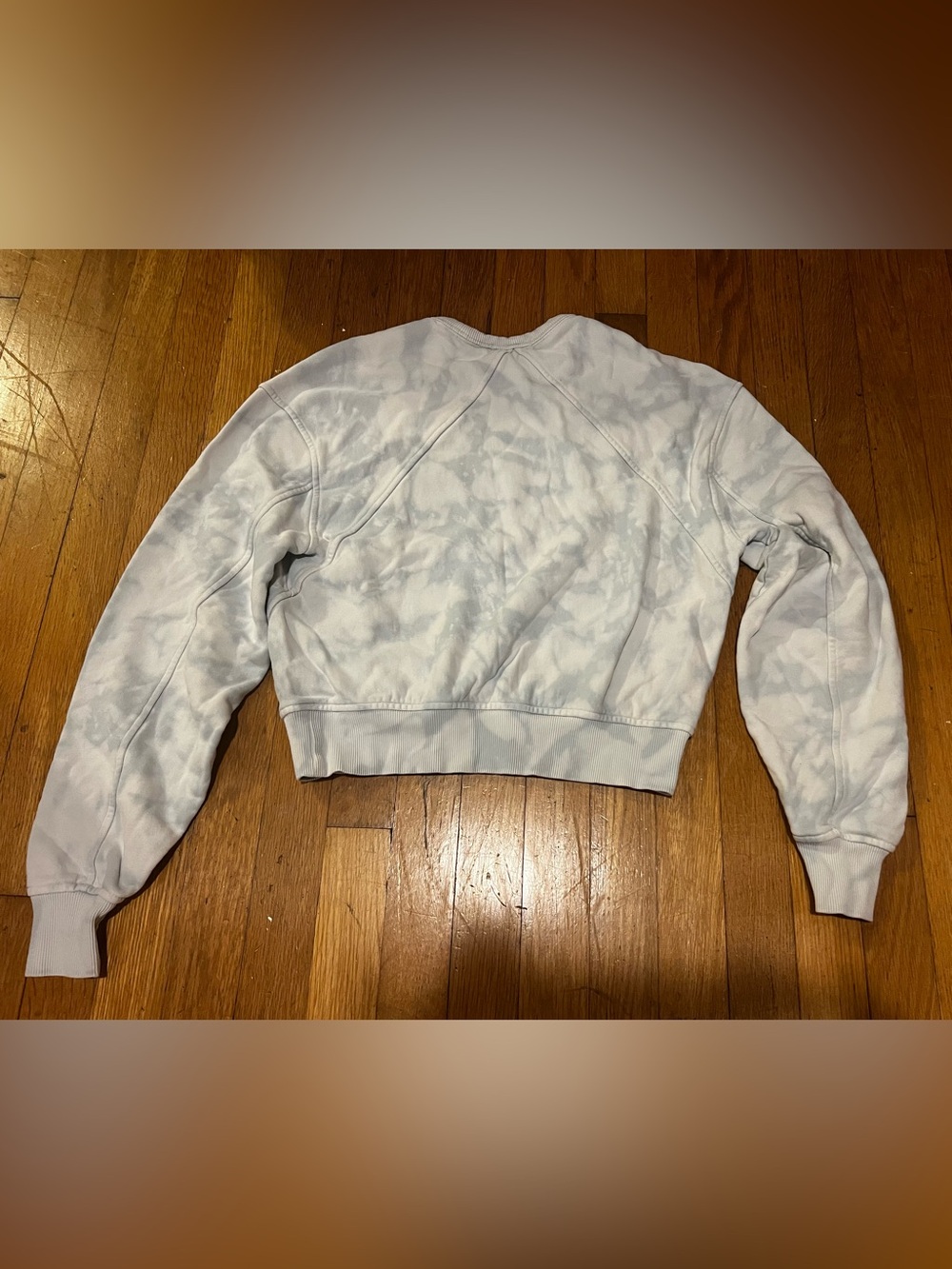 rag & bone Women's Light Blue Tie-Dye Crewneck Sweatshirt - Picture 3 of 11